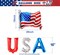 Latex Balloons USA Letter Banner & American Flag Balloons – 4th of July Patriotic Decorations for Independence Day, Memorial Day & American-Themed Parties